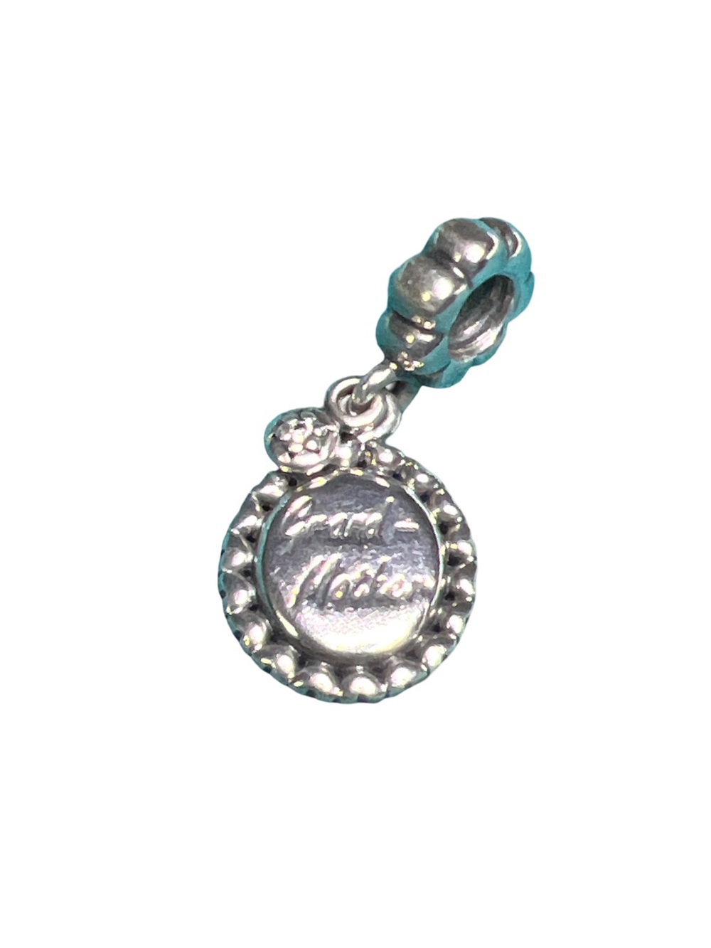 Pandora Sterling Silver 925  Clear CZ Grandmother Dangle Charm